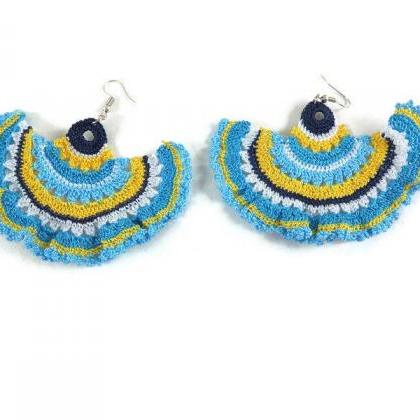 Crochet Dangle Earrings, Crochet Ea..