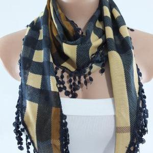 Multicolor Winter Scarf, Cowl With Polyester..