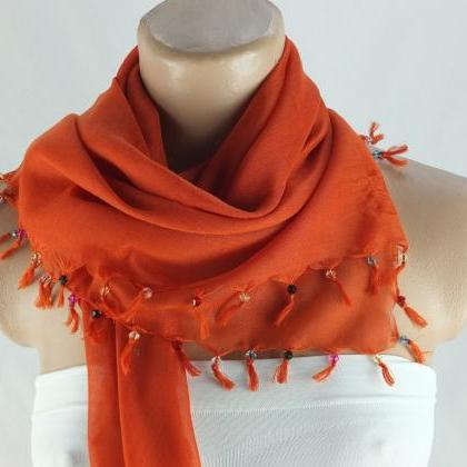 Womens Head scarf with cyrstal bead..